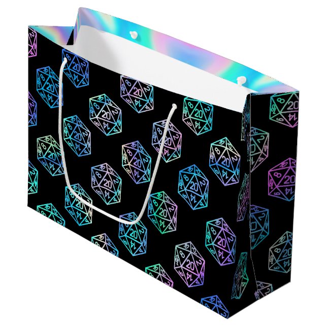 RPG Tärningar | Holo Fantasy Retro Brädspel PnP Sp (Framsidan Vinklad)