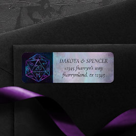 RPG Tärningar | Nebula Fantasy Brädspels Spelare A Returadress Etikett