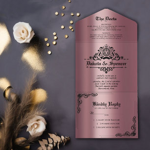 RPG Vintage Mauve Sheen Fantasy Bordrollspelsent