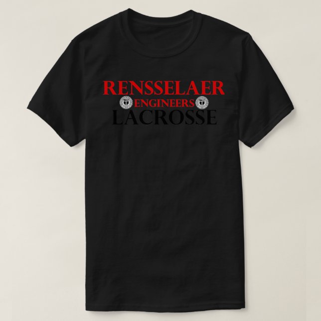 RPI Lacrosse Classic TShirt T Shirt (Design framsida)