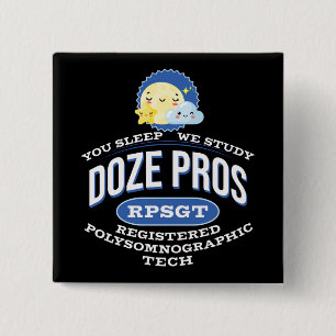 RPSGT Kawaii Måne Doze Pros PolySomnoGraphic Tech Knapp