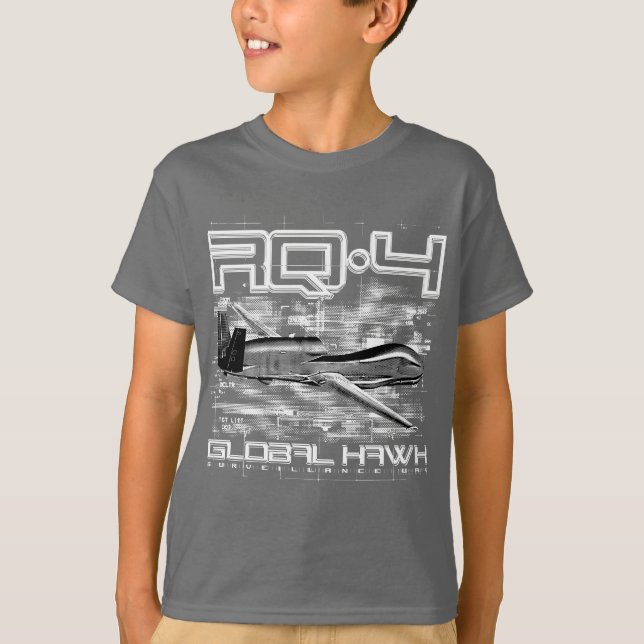 RQ-4 Global Hawk T Shirt (Framsida)
