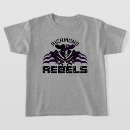 RR 03 | Svart Rebel Logotyp Kids Grått T Shirt
