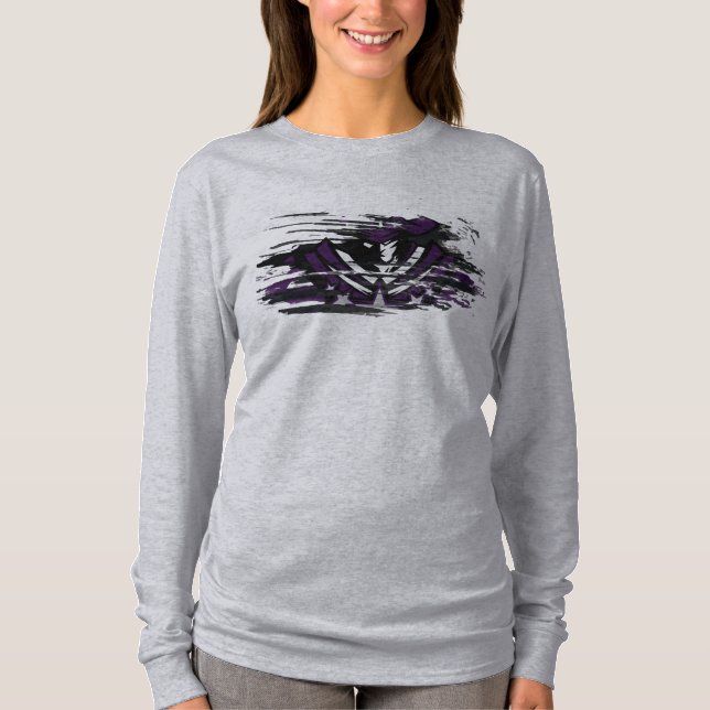 RR 03 | Svartvit Logotyp Kvinnor med dubbelsidig T T Shirt (Framsida)