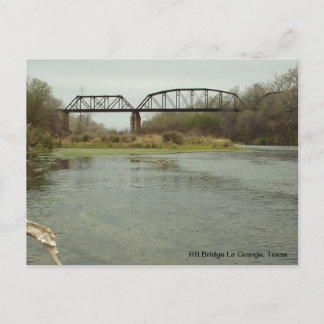 RR Bridge La Grange, Texas Vykort