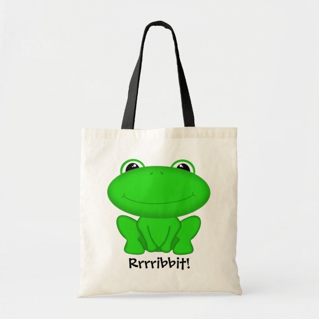 Rrrribbit! Gröna Froggie Tygkasse (Framsidan)