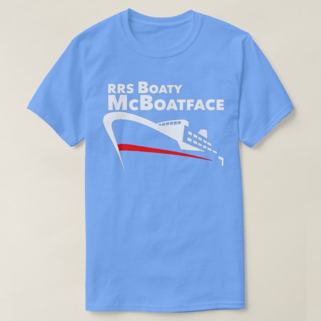RRS Boaty McBoatface Research Boat Frakt NERC UK 1 T Shirt (Design framsida)