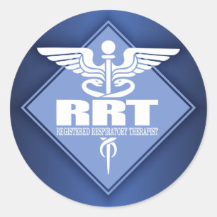 RRT registreringsrespiratorisk terapeut Runt Klistermärke