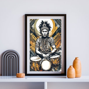 Rrytmen hos hennes Soul - Tribal Queen of the Drum Poster