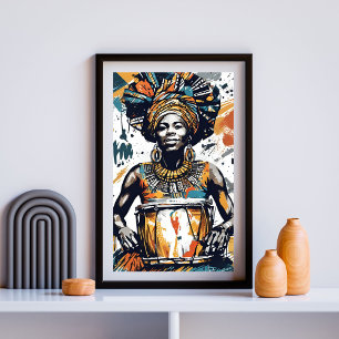 Rrytmen hos hennes Soul - Tribal Queen of the Drum Poster