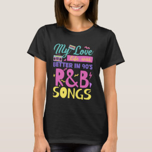 Rrytmen R&B Music För manar Women Girl RnB Älskare T Shirt