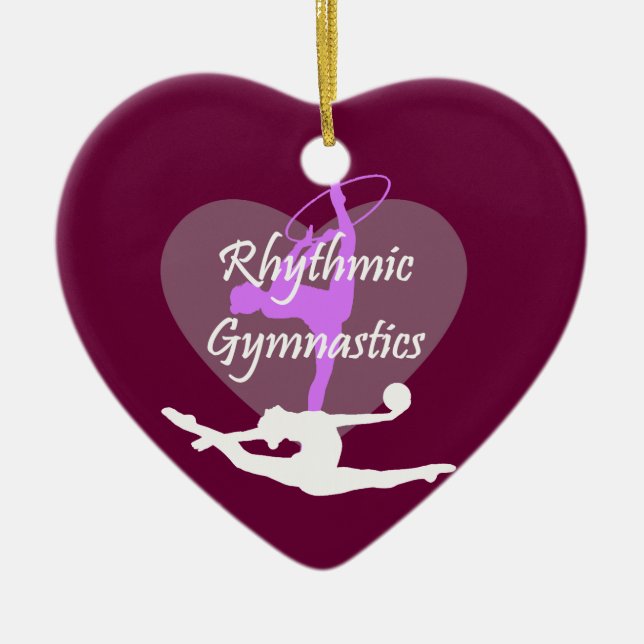 Rrytmisk gymné julgransprydnad keramik (Framsidan)