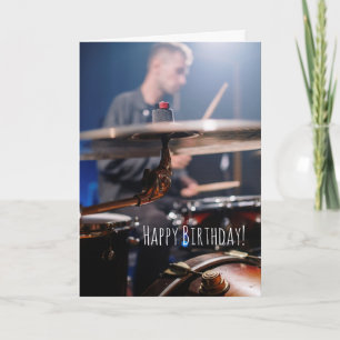 Rrytmmetoden Funny Drummer Percussionist Birthday Kort