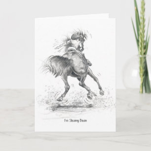 RS03 "Equestrian road Signals" Hälsning Card Kort
