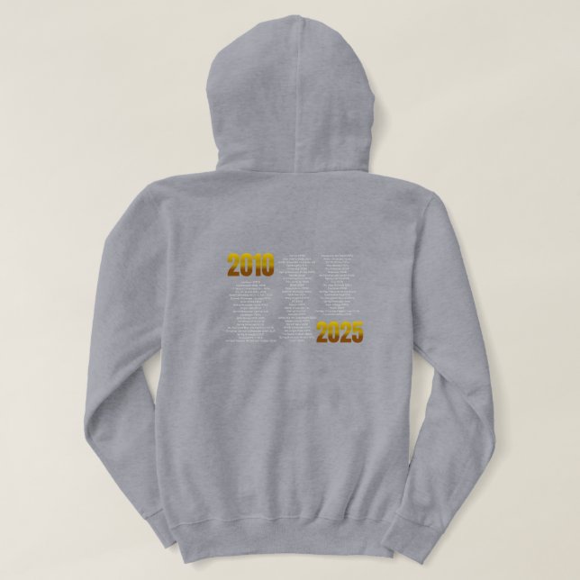 RS 15th Anniversary Sweatshirt WITH Show History (Design baksida)