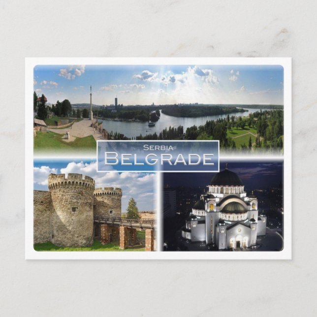 RS Serbien - Belgrad - Vykort (Framsida)