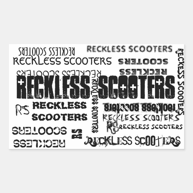 RS STICKER REKTANGULÄRT KLISTERMÄRKE (Framsida)