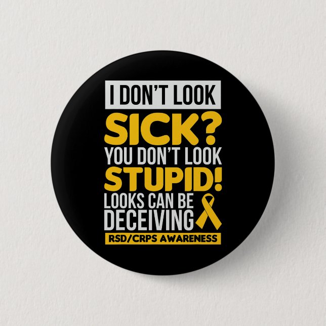 Rsd Awareness Crps Awareness Gift Knapp (Framsida)