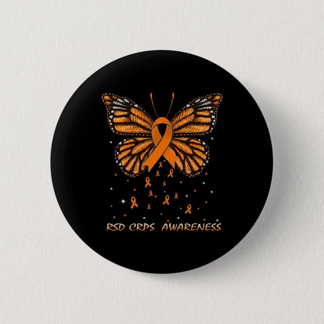 RSD CRPS Awareness Butterfly Knapp (Framsida)