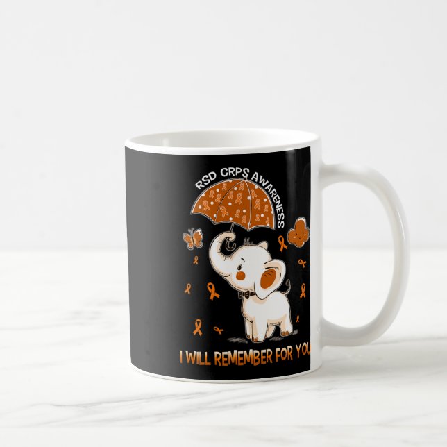 RSD Crps Awareness Elephant 1 Kaffemugg (Höger)