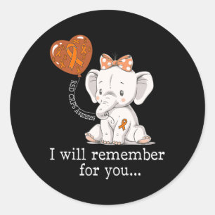 RSD Crps Awareness Elephant Runt Klistermärke