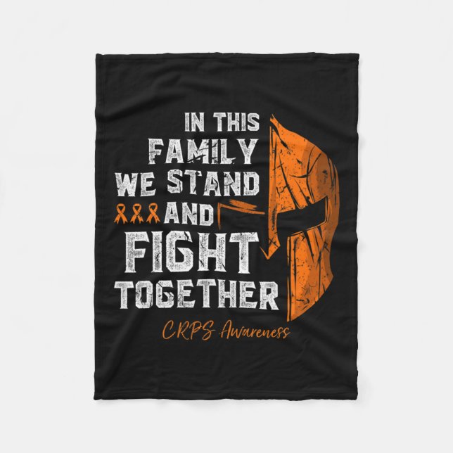 RSD-crps Awareness Family Support Spartan Warrior Fleecefilt (Framsidan)
