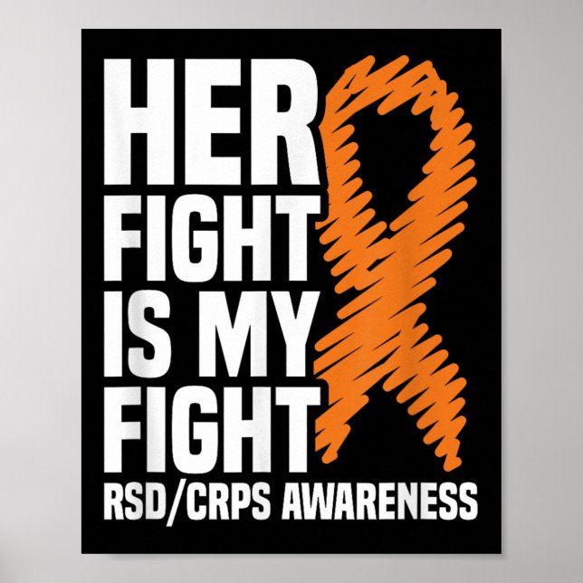 Rsd_crps Awareness Gift-samling hennes kamp Mitt F Poster (Framsidan)