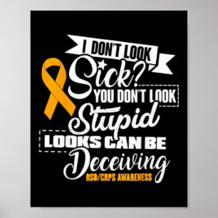 RSD Crps Awareness Jag ser inte sjuk ut att du int Poster