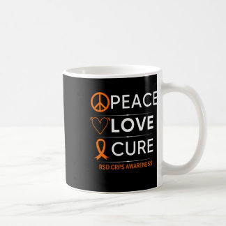 RSD Crps Awareness Peace Kärlek Cure Fighter Orang Kaffemugg