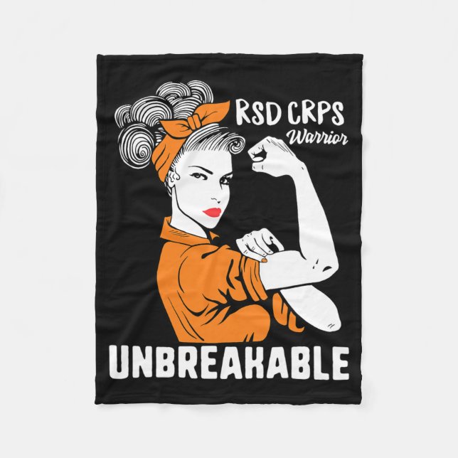 RSD Crps Awareness Warrior Complex Regional Strong Fleecefilt (Framsidan)