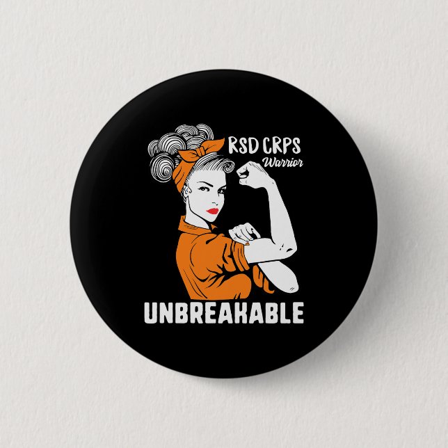 RSD Crps Awareness Warrior Complex Regional Strong Knapp (Framsida)