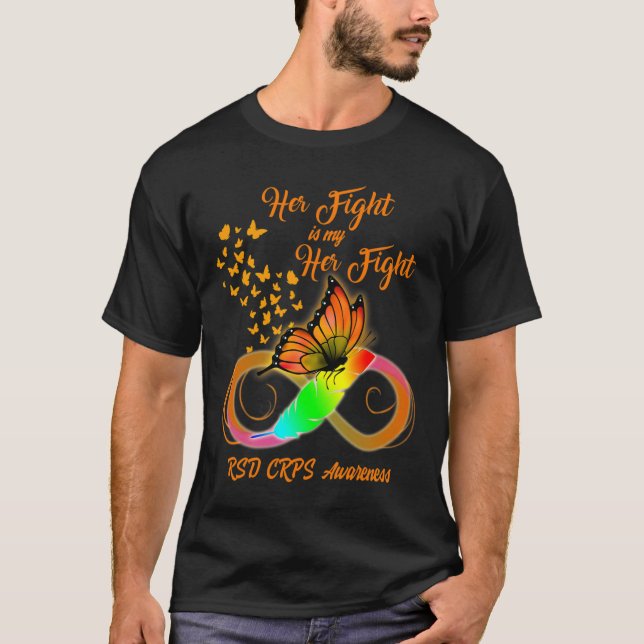 RSD Crps Awareness Warrior Hennes kamp är min kamp T Shirt (Framsida)