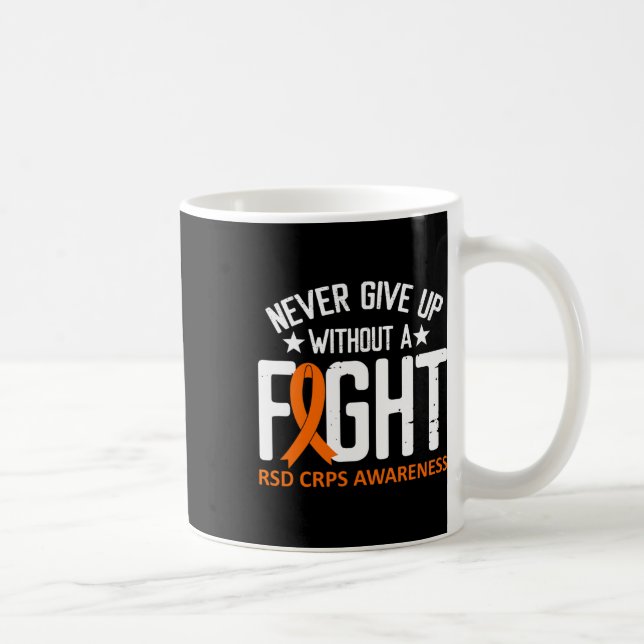 RSD Crps Awareness without a Fight Orange Ribbon D Kaffemugg (Höger)