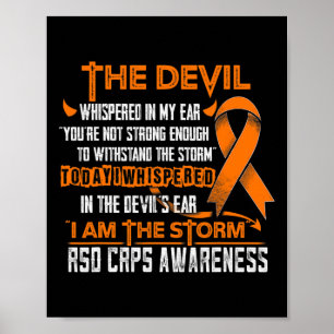 RSD Crps-medvetandet om att jag är stormen Djävule Poster