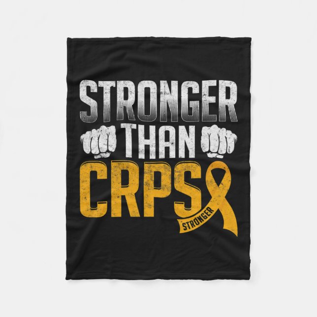 Rsd Crps Medvetenhet Komplex Regionalt Smärtsyndro Fleecefilt (Framsidan)