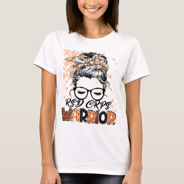 RSD CRPS Warrior Kvinnor Flickor Överlevande T Shirt (Framsida)