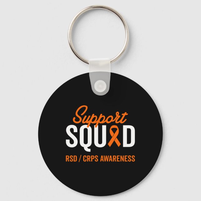 RSD CRPS Warrior Survivor Awareness Support Square Nyckelring (Framsida)