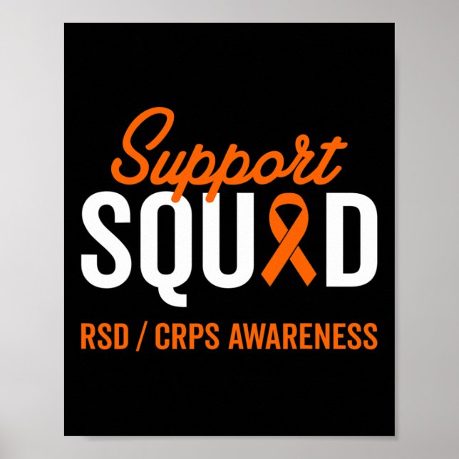 RSD CRPS Warrior Survivor Awareness Support Square Poster (Framsidan)