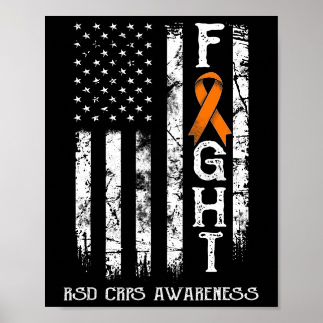 RSD Crps Warrior US Flagga Poster (Framsidan)