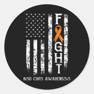 RSD Crps Warrior US Flagga Runt Klistermärke