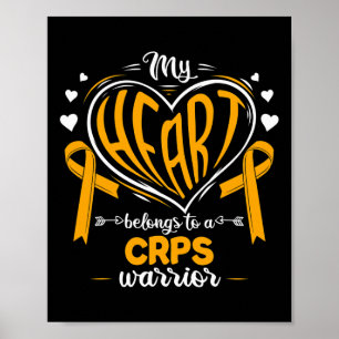 Rsd mina hjärtefrågor i en crps Warrior Crps Aware Poster