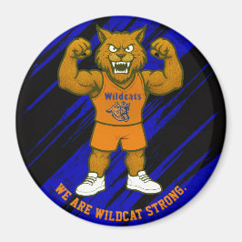 RSD WILDCATS SPORTS MAGNET BLUE OCH BLACK BG.