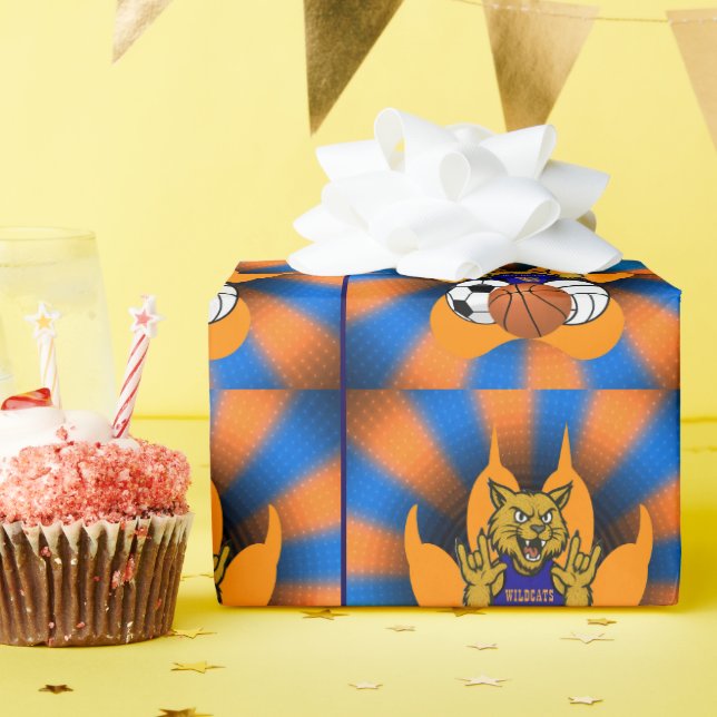RSD WILDCATS SPORTS WRAPPP PAPPER PRESENTPAPPER (Födelsedagsfest)