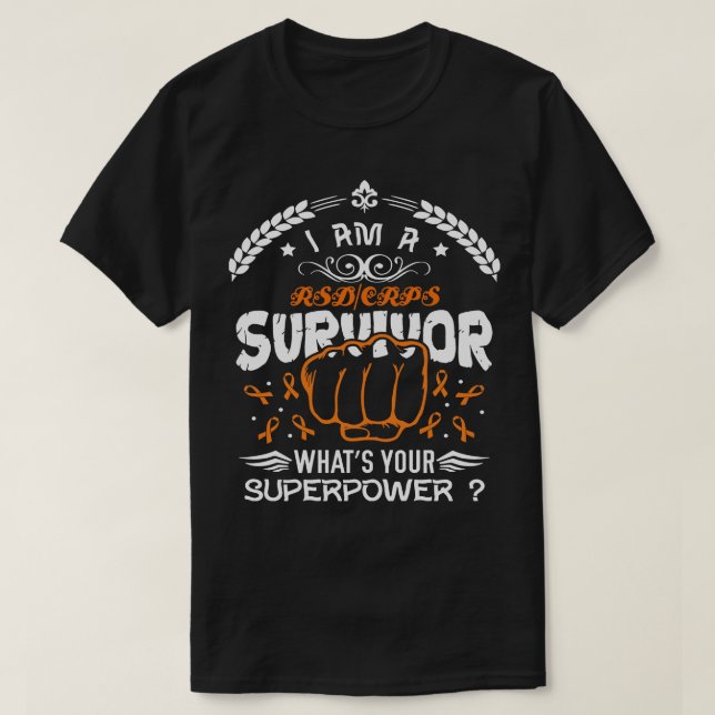 RSDCRPS-medvetandegörande Survivor som din superma T Shirt (Design framsida)