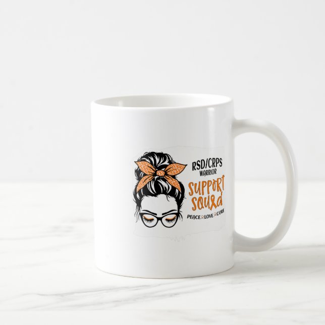 Rsdcrps Warrior Awareness Support Squad Messy Bun Kaffemugg (Höger)