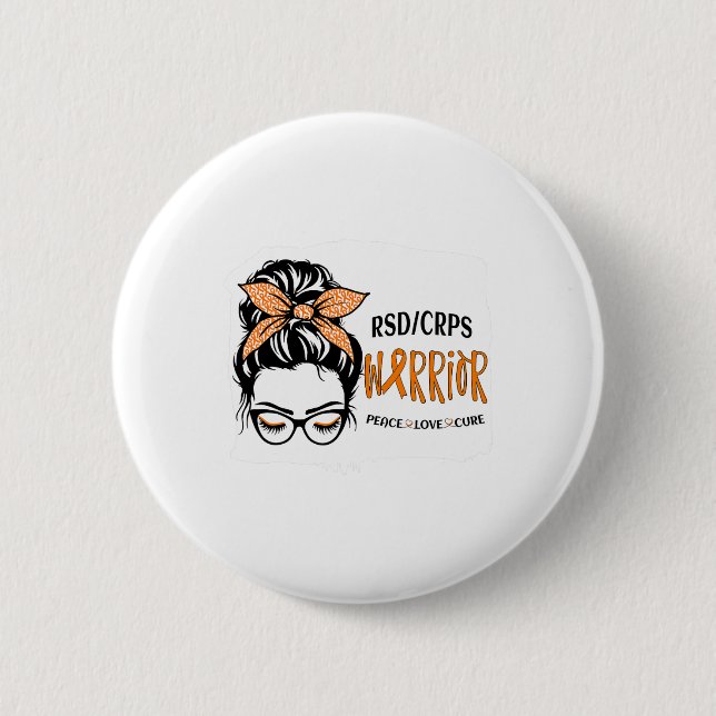 Rsdcrps Warrior Awareness Support Squad Messy Bun Knapp (Framsida)