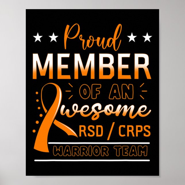 RSDCRPS Warrior Team Orange Complex Regional Pain Poster (Framsidan)