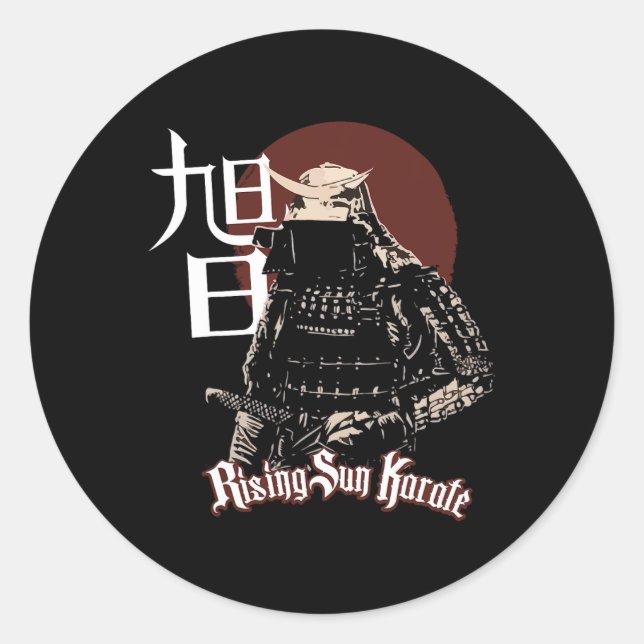 Rska Samurai Runt Klistermärke (Framsida)