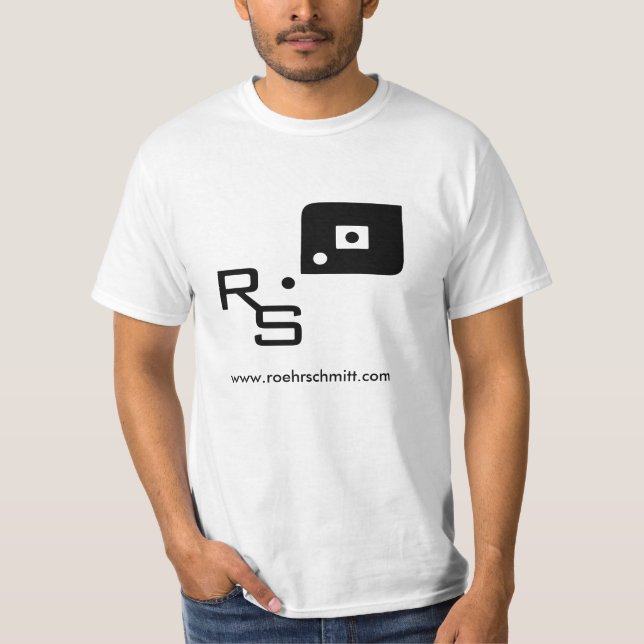 RSmarkBlack - stor 8x8, www.roehrschmitt.com Tee (Framsida)