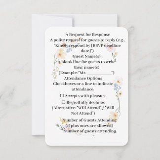 RSPV-kortets vattenfärger i rundat hörn, Blommigt